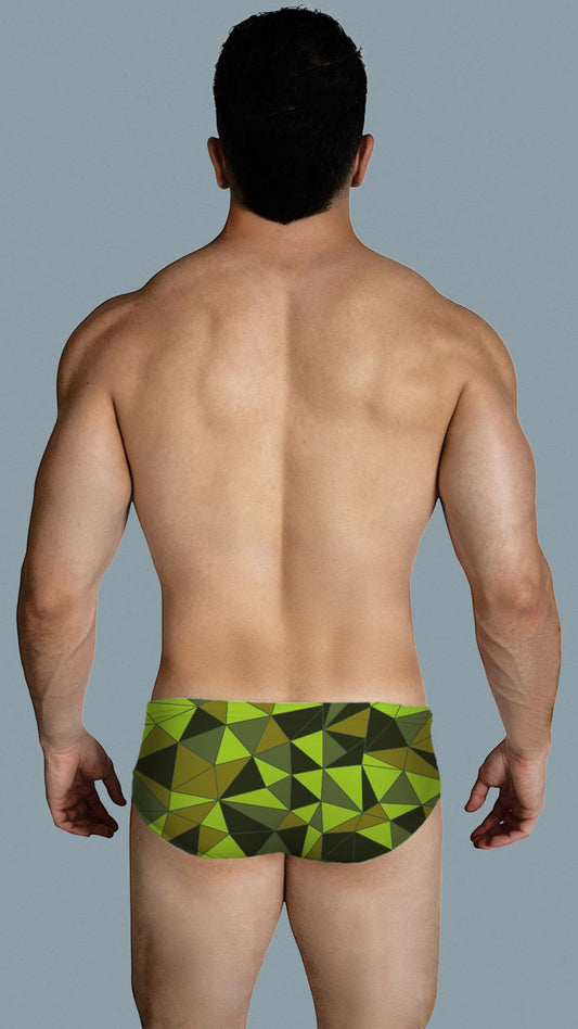 Equal Swimwear Brief Prisma Verde Fuerte