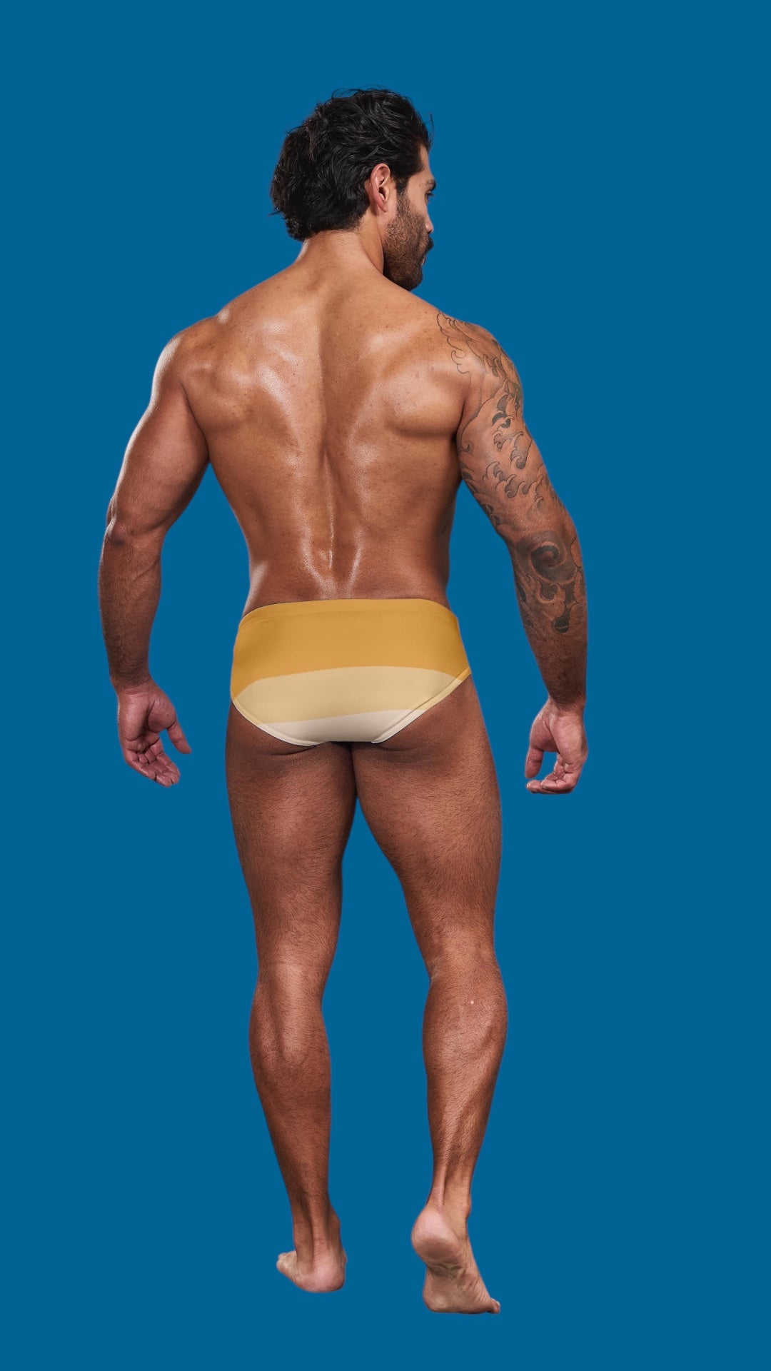 Equal Swimwear Brief Tricolor Amarillo