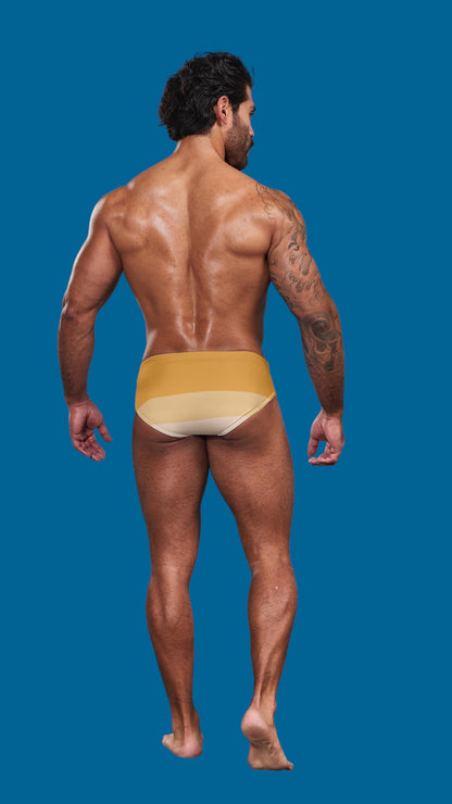 Equal Swimwear Brief Tricolor Amarillo