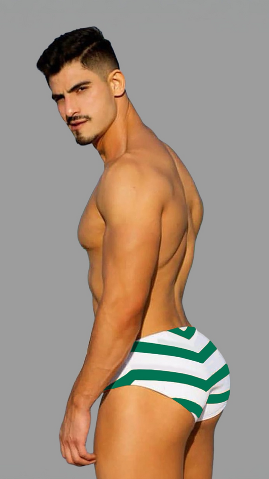 Equal Swimwear Brief Zig Zag Verde