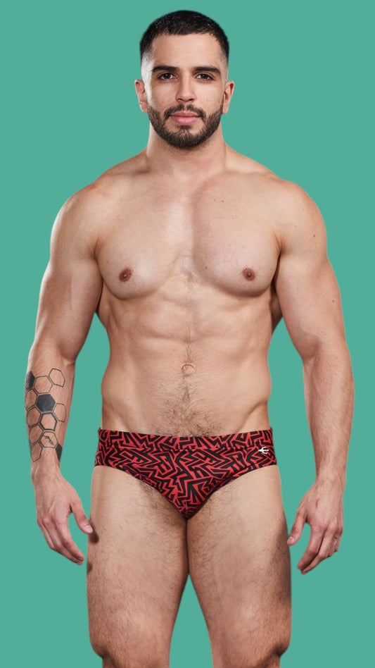 Equal Swimwear Brief Print Grecas