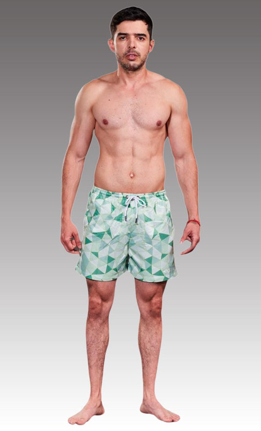 Equal Swimwear Short Prisma Verde Claro